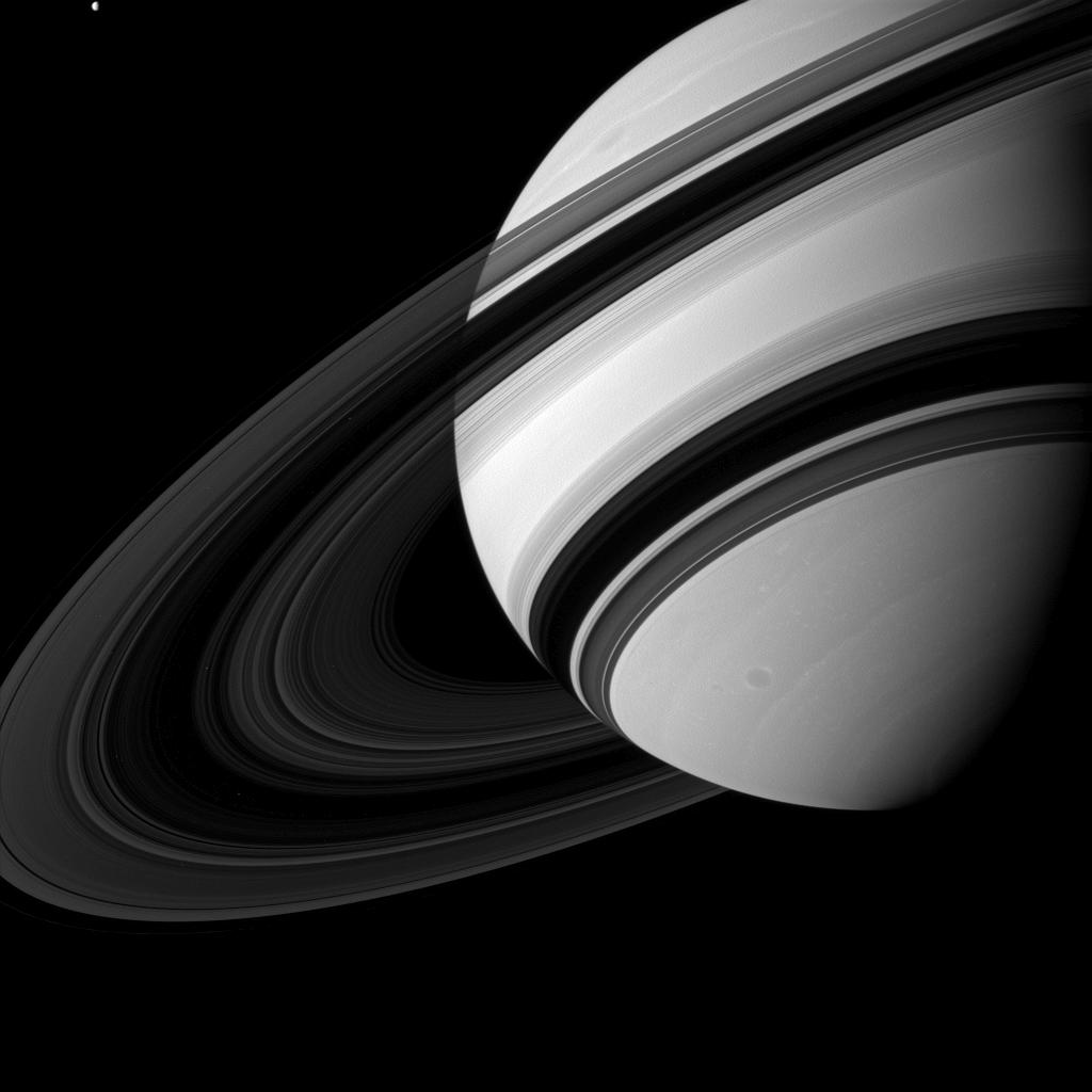 Saturn’s Rings from the Dark Side